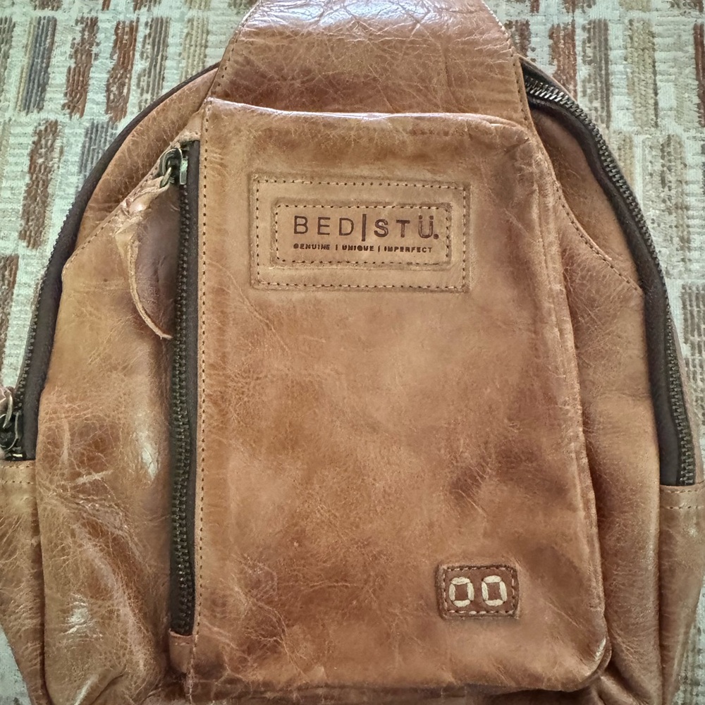 BED|STU Brown Leather Men's Backpack